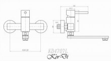 Смеситель для кухни KorDi KD 4707L-D218